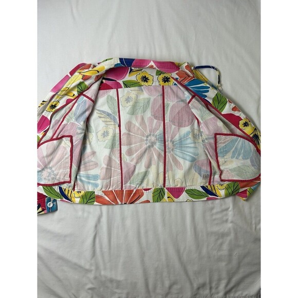Coldwater Creek Floral Jacket Large - Picture 4 of 9